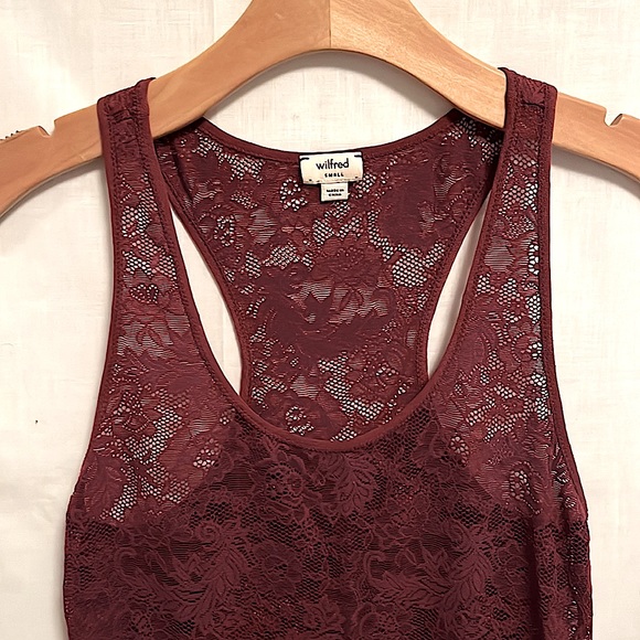 ARITZIA Wilfred Lace Tank Top // Size S - Picture 3 of 8